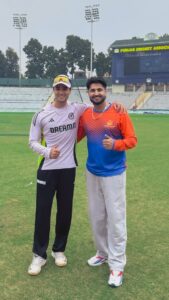 Abhishek Sharma and coach